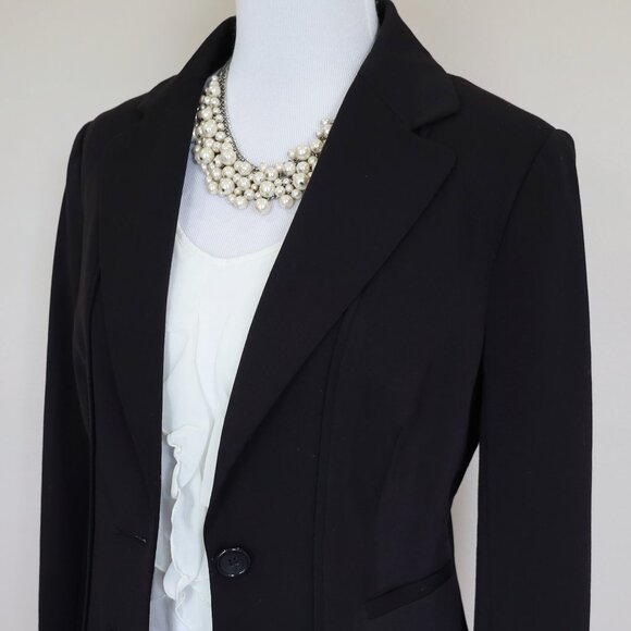 THE LIMITED Size 10 Black Suit Jacket Blazer Career Office - Picture 2 of 11